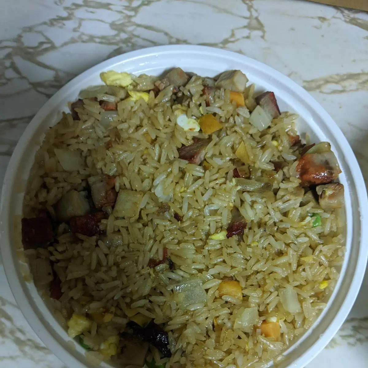 large pork fried rice 肉絲炒飯